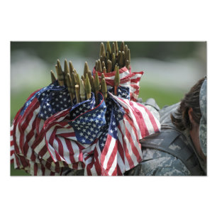 An Army soldier's backpack Photo Print