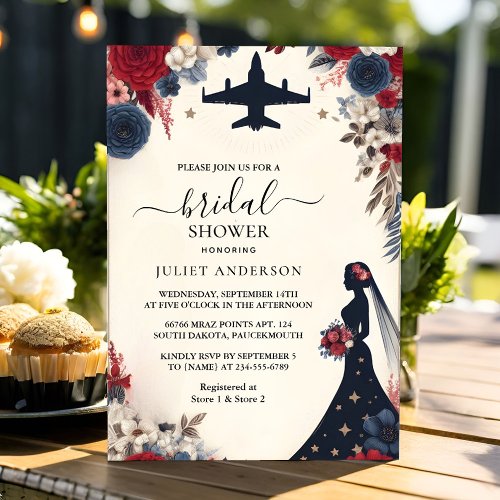 An Army War Marine Tactical Military Bridal Shower Invitation