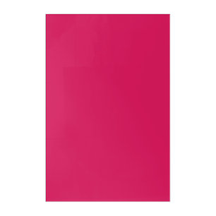 An array of red and pink flowers with lush green l acrylic print