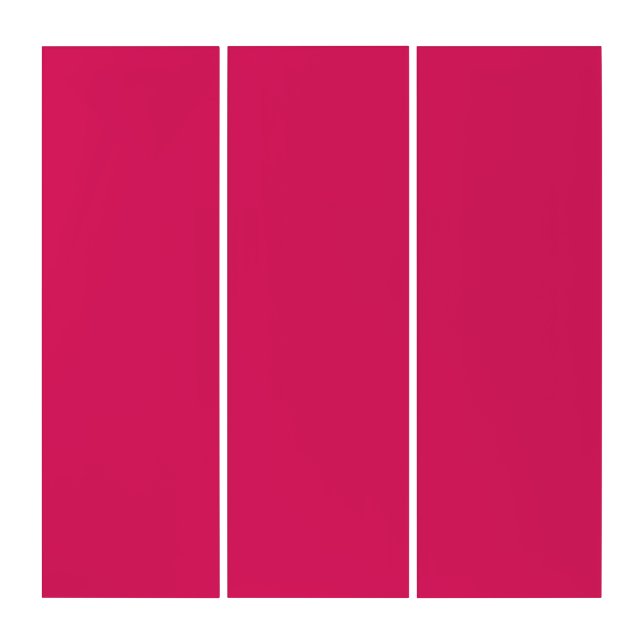 An array of red and pink flowers with lush green l triptych (Front)