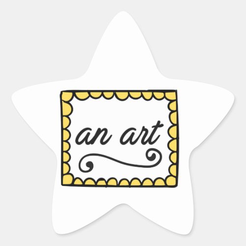 An Art Star Sticker