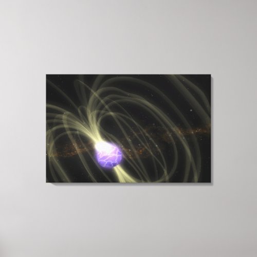 An artist conception of the SGR 1806_20 magneta Canvas Print