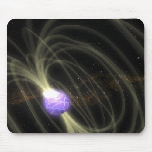 An artist conception of the SGR 1806_20 magneta Mouse Pad