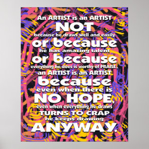 An Artist is... Poster