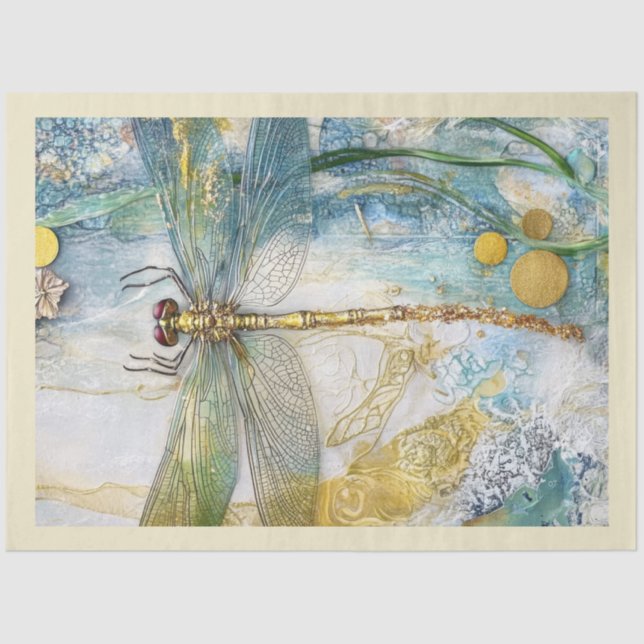 An Artistic Dragonfly Series Design #16 Tissue Paper (Front)