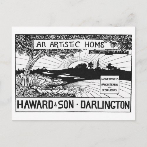 An Artistic Home _ Vintage Advertising Poster Postcard