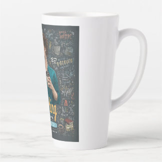 An Artistic Illustration of a Teacher  Latte Mug