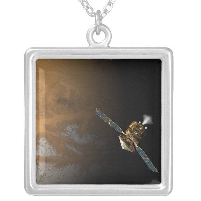 An artist's concept silver plated necklace (Front)