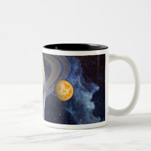 An artist's Halloween illustration Two-Tone Coffee Mug