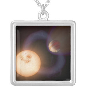 An artist's impression 2 silver plated necklace