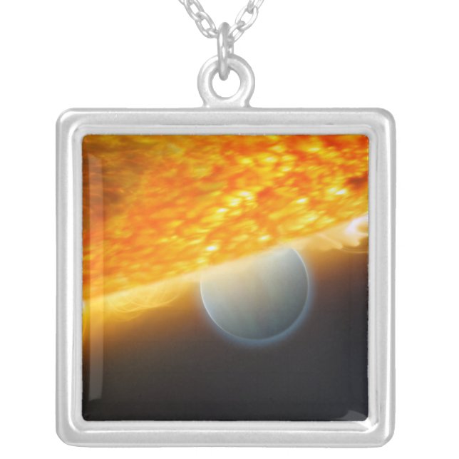 An artist's impression 3 silver plated necklace (Front)