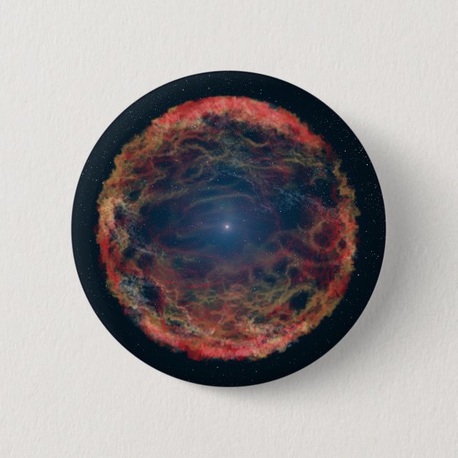 An Artist's Impression Of Supernova 1993j. Button (Front)