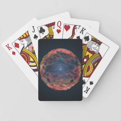 An Artists Impression Of Supernova 1993j Playing Cards