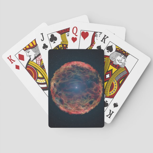 An Artist's Impression Of Supernova 1993j. Poker Cards (Back)