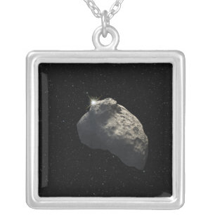 An artist's impression silver plated necklace