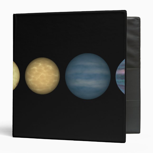 An artist's rendition comparing brown dwarfs 2 binder (Front/Inside)