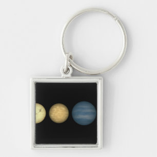An artist's rendition comparing brown dwarfs 2 keychain