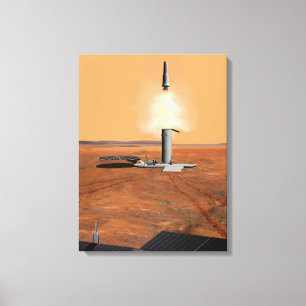 An Ascent Vehicle Leaving Mars. 2 Canvas Print