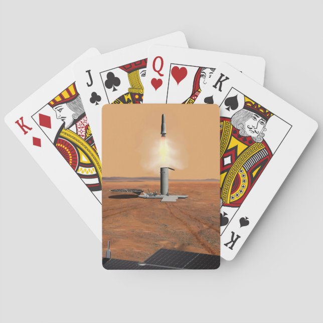 An Ascent Vehicle Leaving Mars. 2 Poker Cards (Back)