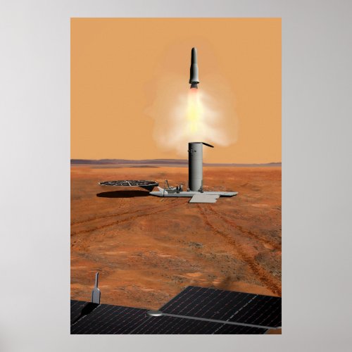 An Ascent Vehicle Leaving Mars 2 Poster