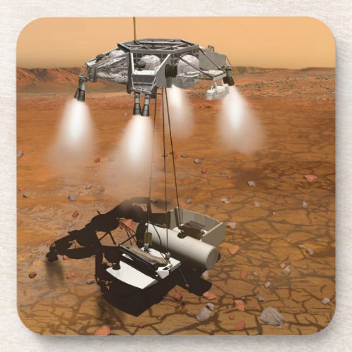An Ascent Vehicle Leaving Mars Beverage Coaster