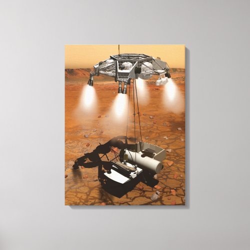 An Ascent Vehicle Leaving Mars Canvas Print