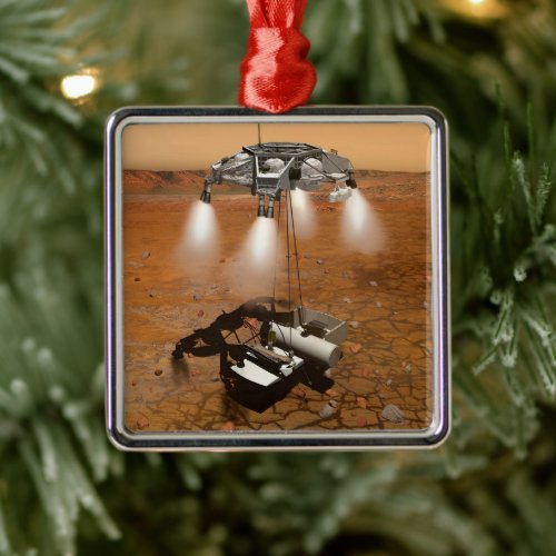 An Ascent Vehicle Leaving Mars Metal Ornament