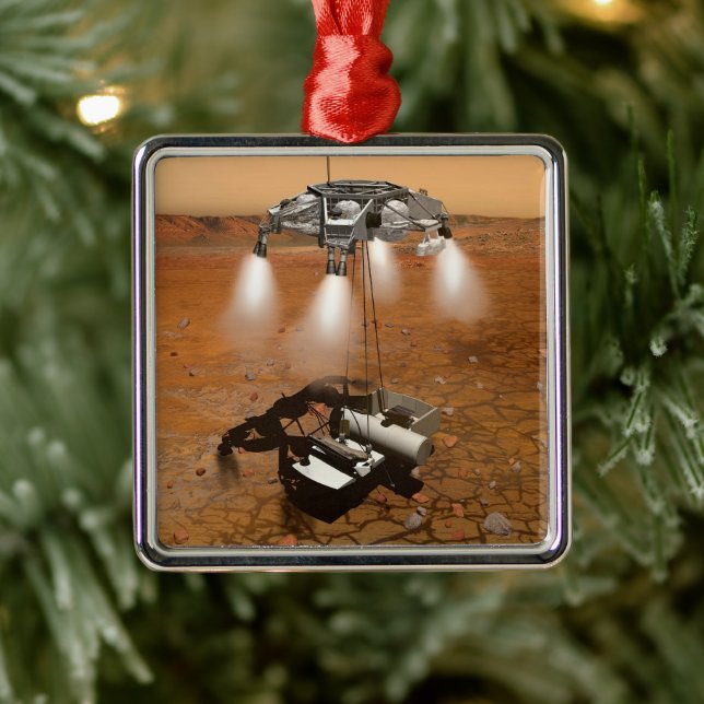 An Ascent Vehicle Leaving Mars. Metal Ornament (Tree)
