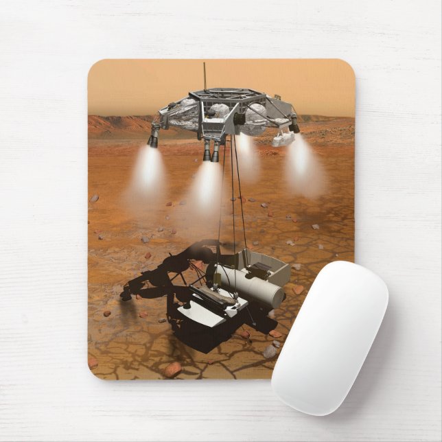 An Ascent Vehicle Leaving Mars. Mouse Pad (With Mouse)
