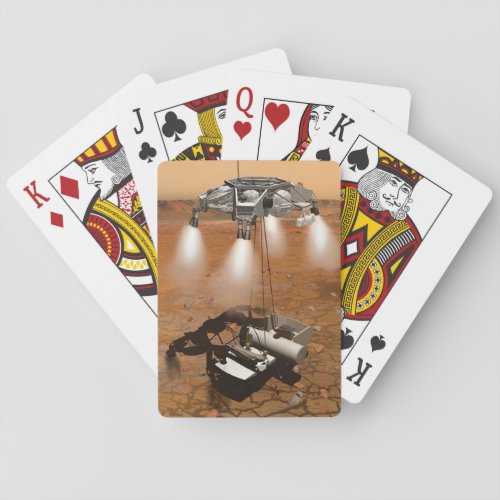 An Ascent Vehicle Leaving Mars Playing Cards