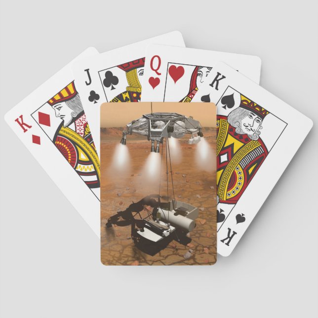 An Ascent Vehicle Leaving Mars. Poker Cards (Back)