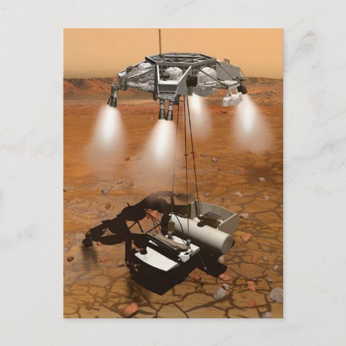 An Ascent Vehicle Leaving Mars Postcard