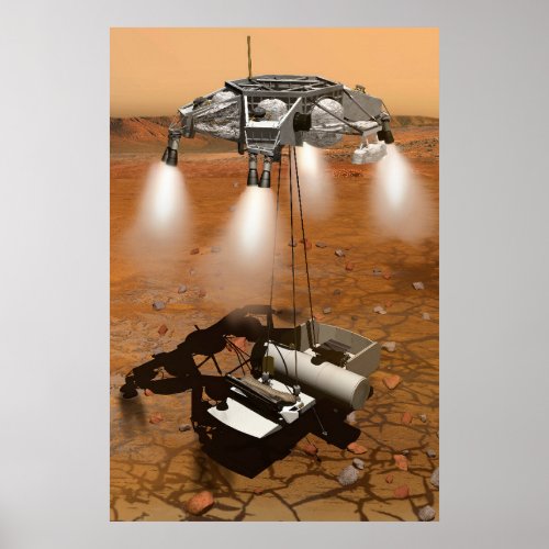An Ascent Vehicle Leaving Mars Poster