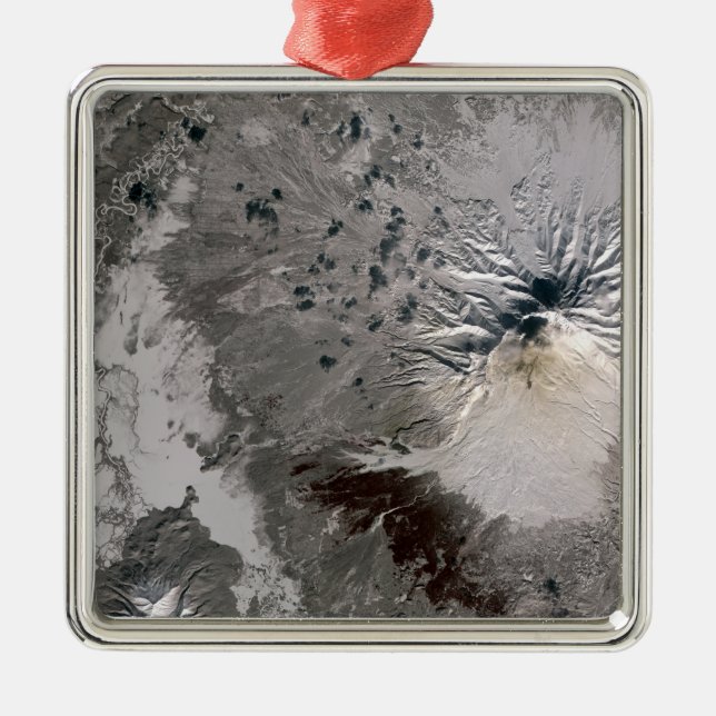 An ash rich plume rises metal ornament (Front)