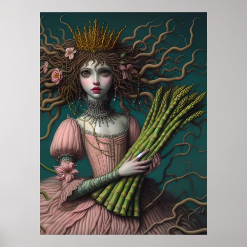 An asparagus fairy poster