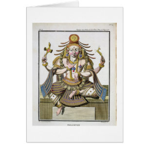 An aspect of Shiva, from 'Voyage aux Indes et a la Cards