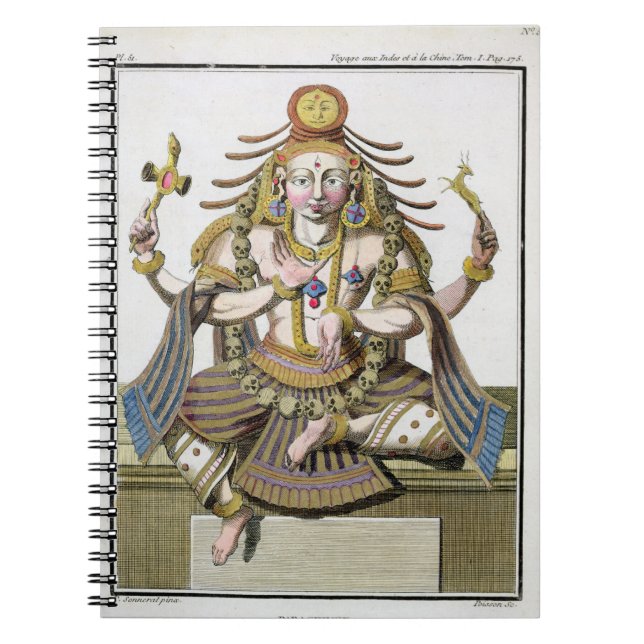 An aspect of Shiva, from 'Voyage aux Indes et a la Notebook (Front)