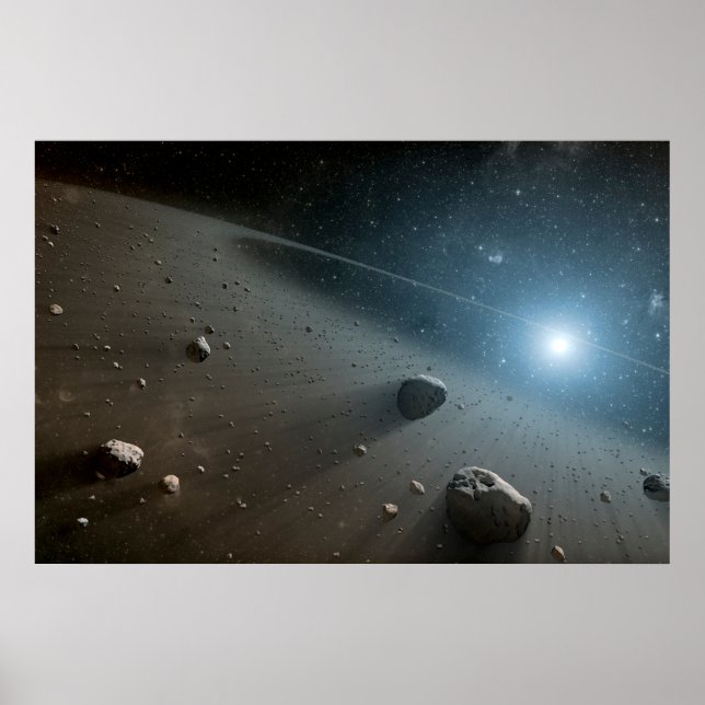 An Asteroid Belt Around The Bright Star Vega. Poster (Front)