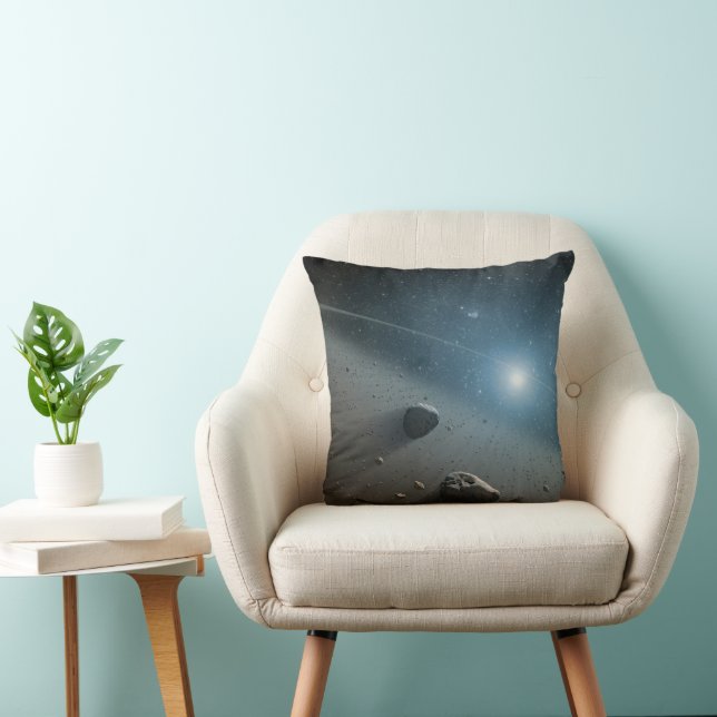 An Asteroid Belt Around The Bright Star Vega. Throw Pillow (Chair)