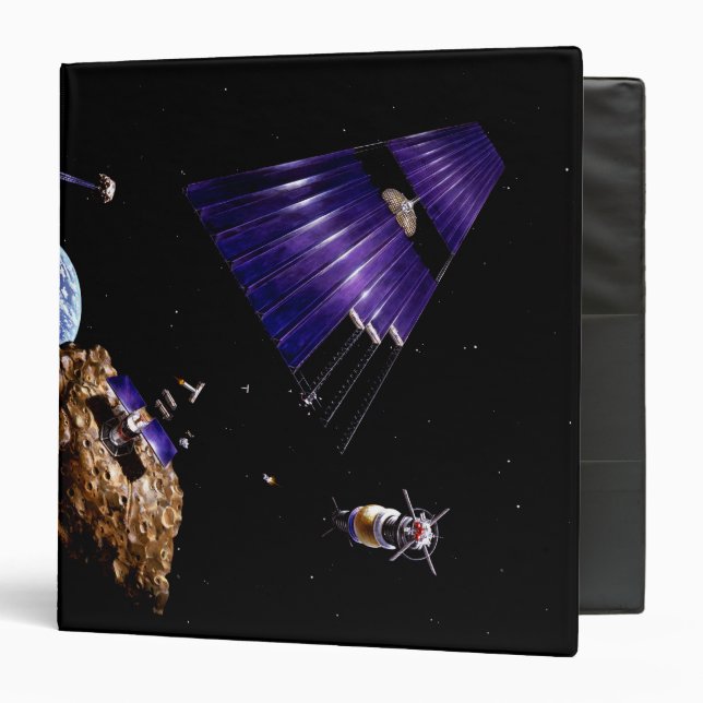 An asteroid mining mission 3 ring binder (Front/Inside)