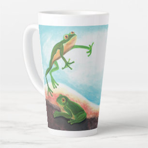  An astonishing life cycle of a frog   Latte Mug