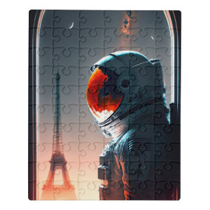 An astronaut in Paris  Jigsaw Puzzle