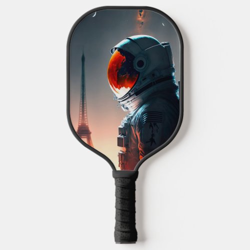 An astronaut in Paris Pickleball Paddle