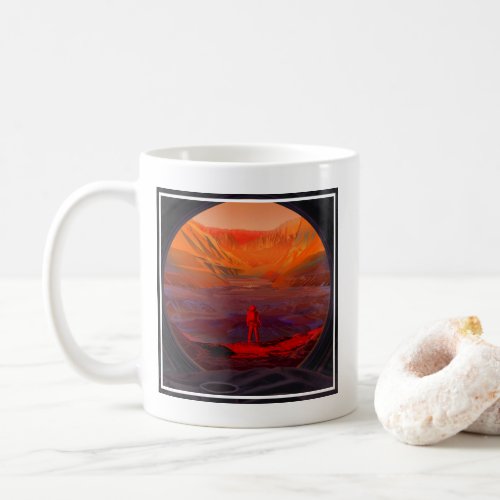 An Astronaut On Mars Coffee Mug