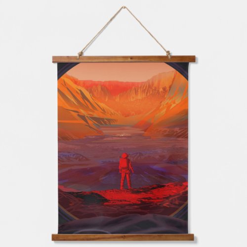 An Astronaut On Mars Hanging Tapestry