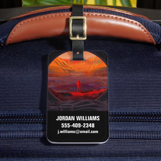 An Astronaut On Mars Luggage Tag (Front Insitu 2)