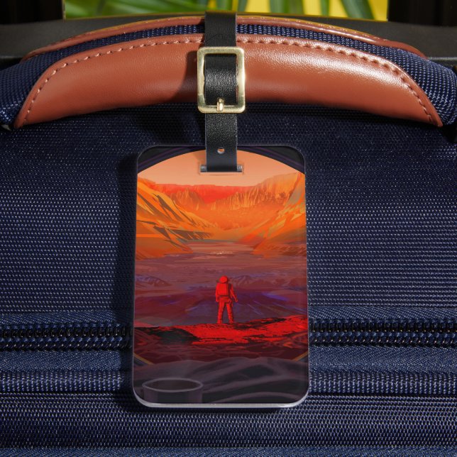 An Astronaut On Mars Luggage Tag (Front Insitu 2)