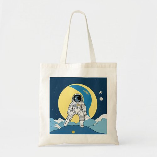 An astronaut on the sky _ Dont judge the book  Tote Bag