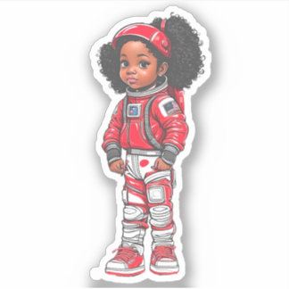 An Astronaut Team Member - Red Sticker
