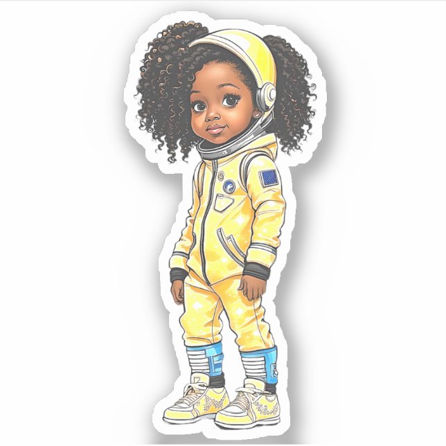 An Astronaut Team Member - Yellow Sticker (Front)
